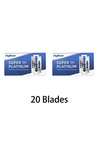 Choice 20 Blades Wholesale Stainless Steel Razor Blade Old-fashioned Manual Double-sided Razor Blade Hairdr