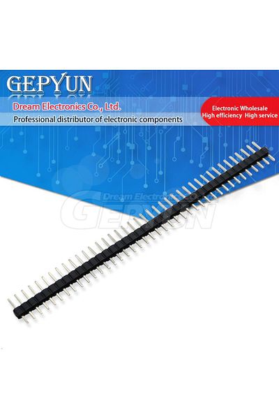 Choice 1x40 Straight Needle 10pcs/lot 2.0mm 40pin Male Straight/curved Needle Header Single/double Row 1*40