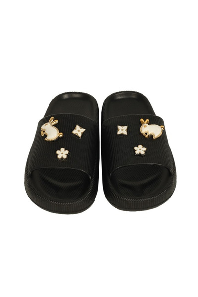 Shoebuo Stone Detailed Beach Pool Daily Women's Slippers