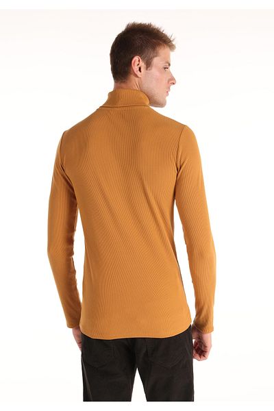 Colin's Tricou cu mânecă lungă Sari pentru bărbați, slim fit, pe jumătate cu gât țesut