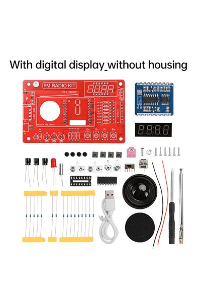 Choice No Shell-with Led Easy Version Rda5807 Fm Radio Electronic Kit Adjustable Frequency 87-108mhz Digita