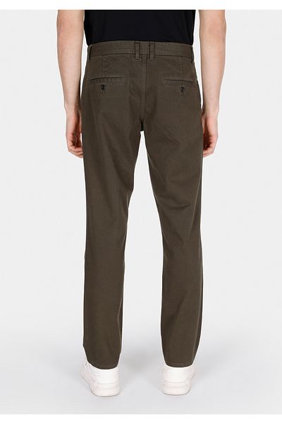 Colin's Regular Fit Mid Waist Straight Leg Men's Green Trousers