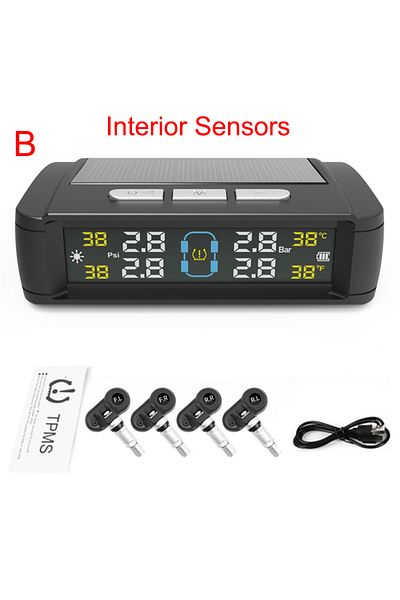 Choice T11 Built-in Temperature Warning Fuel Save Tire Pressure Monitoring System Solar TPMS With 4 Externa