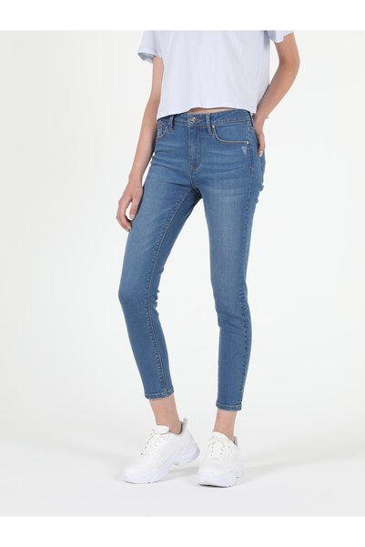 Colin's Super Slim Fit Orta Bel Dar Paça Kadın Denim Jean Pantolon