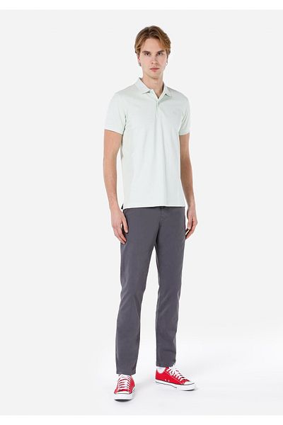 Colin's Regular Fit Medium Waist Straight Leg Men's Gray Trousers
