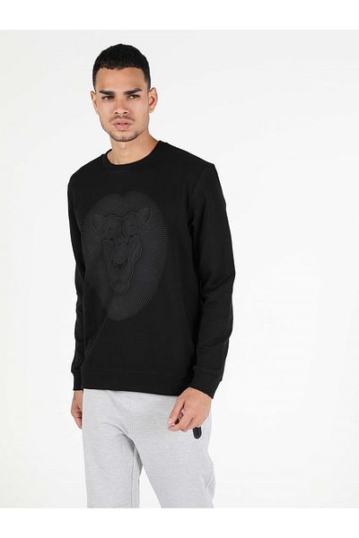 Colin's Мъжки черен суичър Regular Fit