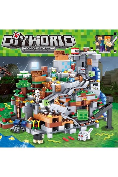 Choice With Figures No Box 1 The Cave Village Special Edition Building Blocks With Steve Action Figures Com