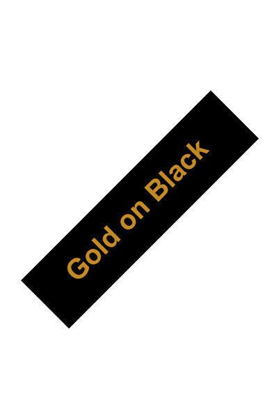 Choice18 شريط مغلف 12 مم ذهبي على أسود 6/9/12/18/24 مم tze231 tze241 tze251 t...