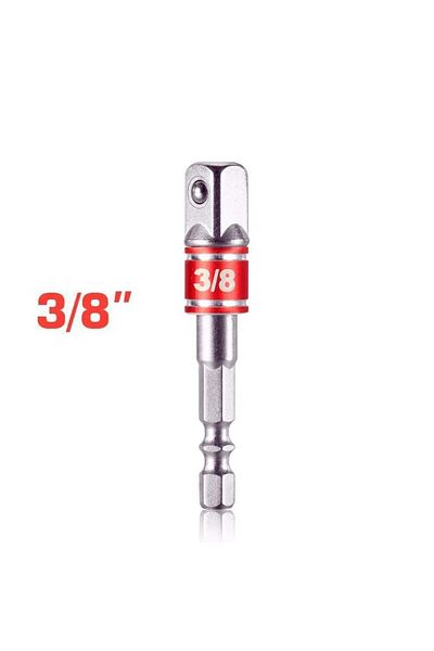 Choice Red 1pc 3-8 Impact Driver Socket Extension Adapter Extended Converter Power Drill Hex To High Speed