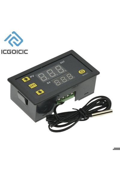 ICGOICIC 12v 120w W3230 12v 24v Ac110-220v Probe Line 20a Digital Temperature Control Led Display Thermostat