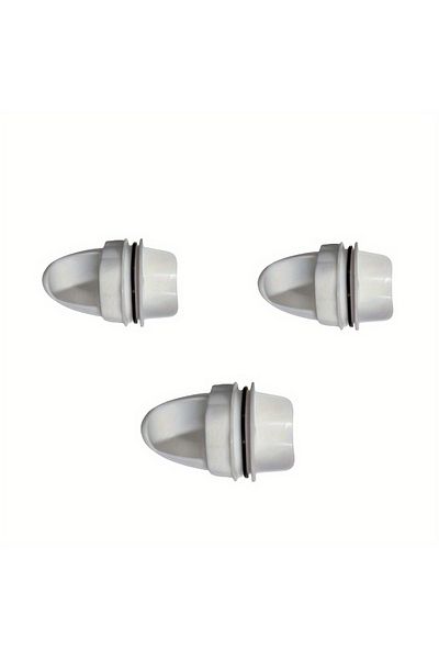 Choice White 3pc Feeders Diy Automatic Chicken Feeder Chicken Feeders No Waste Feed For Bucket Tank Barrels