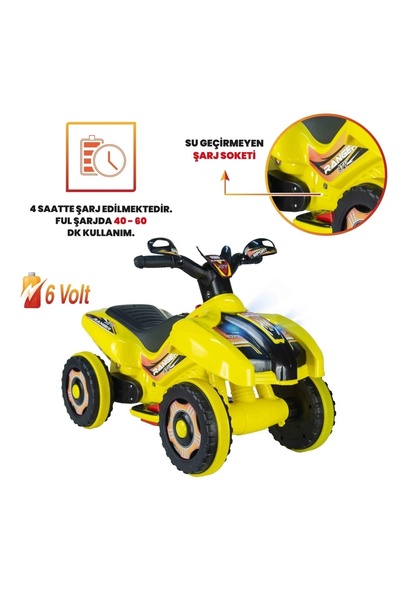 Pratikko Led Işıklı Müzikli Akülü Atv