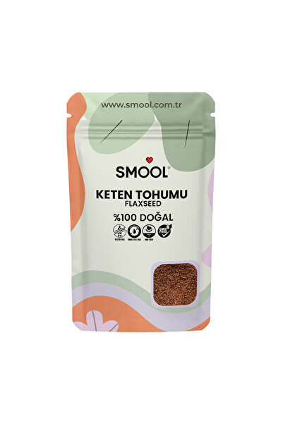 SMOOL Keten Tohumu 500 gr - Flax Seed 500 gr - Glütensiz-Gluten Free-Doğal-Natural