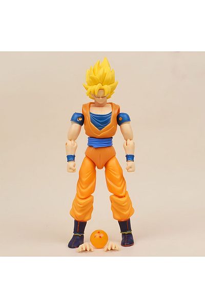 BANDAI Goku 2 Dragon Ball Action Figure Shf Super Saiyan Anime Figurine Movable And Modifiable Doll Model C