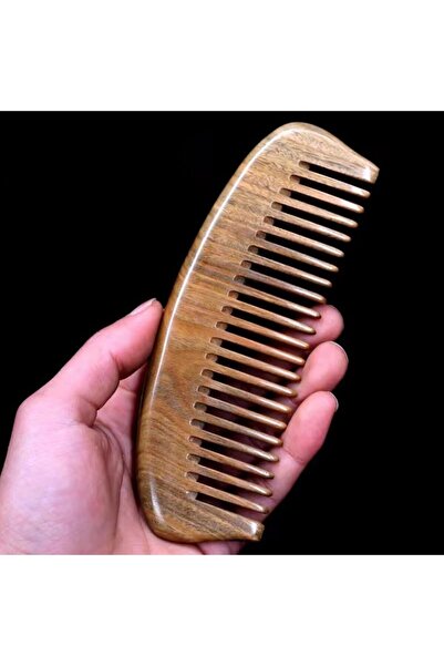 Sorendy Pieptene din lemn de santal pentru par cret 15 cm - At-115 cu dinți l...