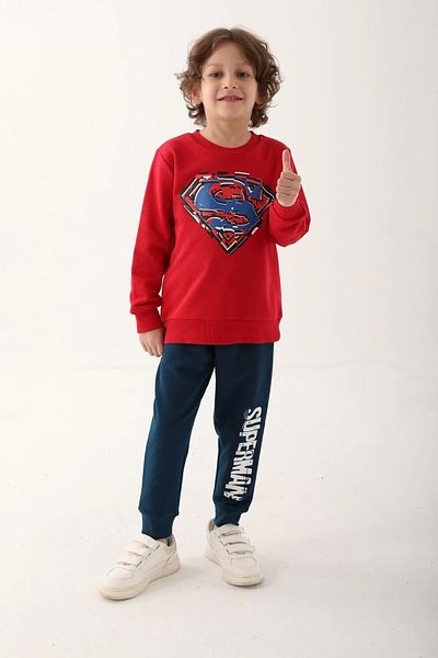 Superman L1623-3 Children's Red Tracksuit Set