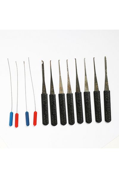 Choice 11PCS Locksmith Extractor Tools Kit Broken Key Remove Tool Set with Tension Wrench Tools for Family