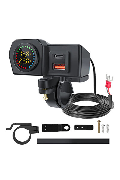 Choice PD QC3.0 60W Motorcycle QC3.0 PD Charger Socket USB Type-C Fast Chargi...