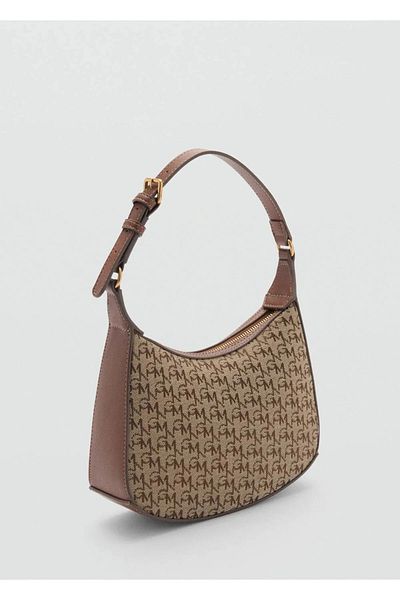 MANGO Woman Geantă de umăr Jacquard - Design confortabil și elegant