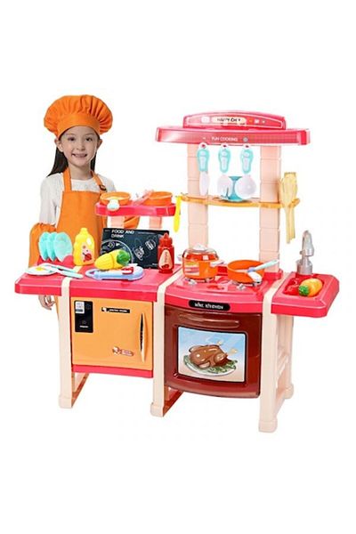 Smart Vibe Happy Chef™ Xxl Multifunctional Children's Kitchen With Steam, Lights And Sounds, Pink