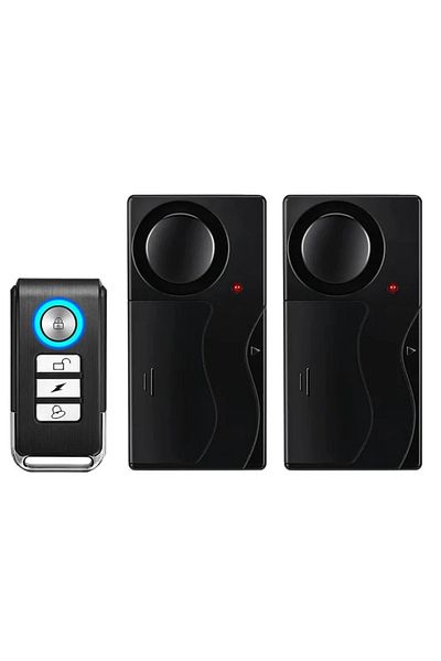 Choice C Camluxy Anti-theft Alarm 110db Loud Door And Window Alarm Wireless Vibration Alarm With Remote Co.