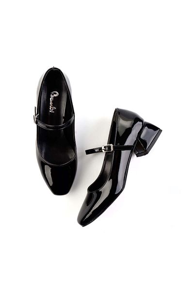 Bambi Black Women's Classic Heeled Shoes K 01994103308