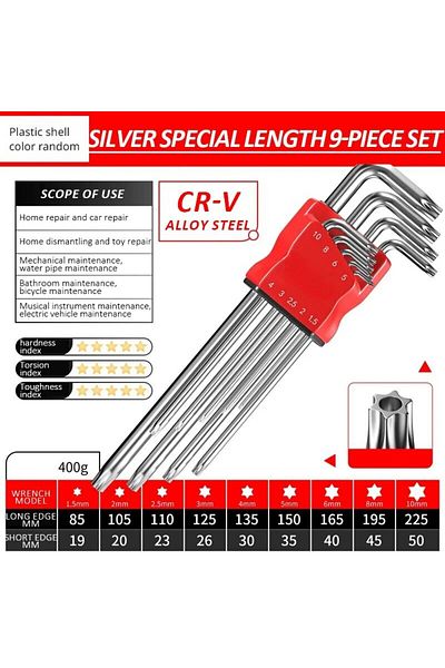 Choice Jp-1091 High-strength Hex Wrench Set, Kimihide Spanner, Hex-hex Screwdriver, Tool, Hex