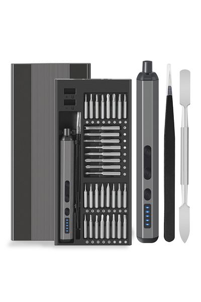 Choice 68 In 1 Electric Precision Electric Screwdriver Set 68 In 1 Cordless 64 S2 Precision Drill Bits 5 To