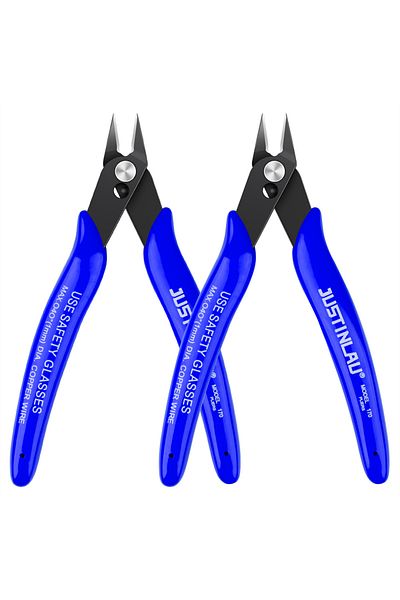 Choice Blue 2pcs Mini Nose Cutting Plier Electrical Wire Cable Cutter Metal Side Snips Flush Pliers Conven
