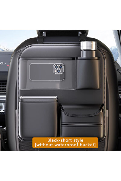 Choice حقيبة تخزين خلفية لمقعد السيارة SEAMETAL 8 في 1 بدون صينية مع صينية قا...
