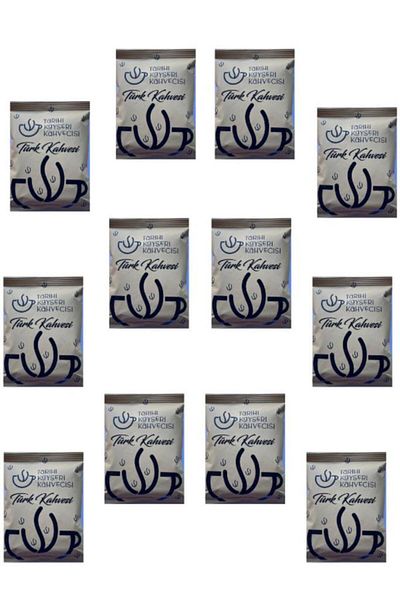 TARİHİ KAYSERİ KAHVECİSİ Kayseri Turkish Coffee - 100gr, 12 Pieces Historic Package