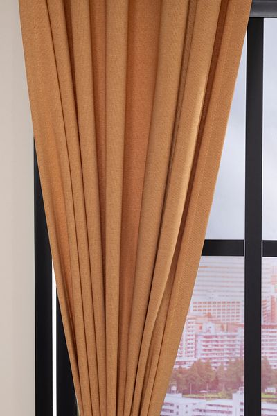 Premier Home Ibiza Background Curtain 140X270 Yellow