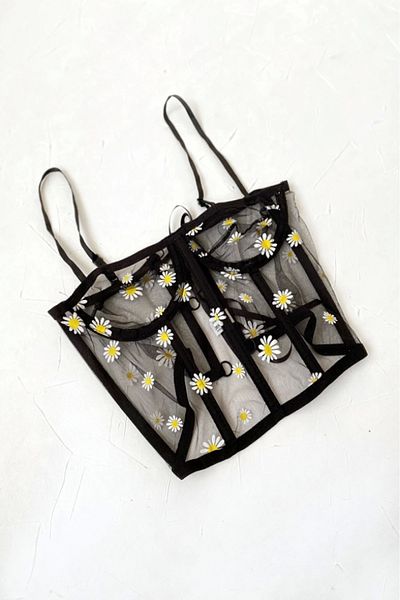 gc gece incisi Daisy Printed Bustier