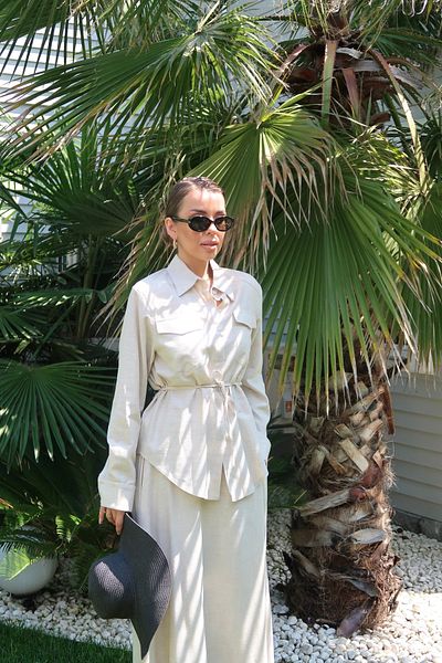 Swass Palma Summer Charlotte Linen Shirt White