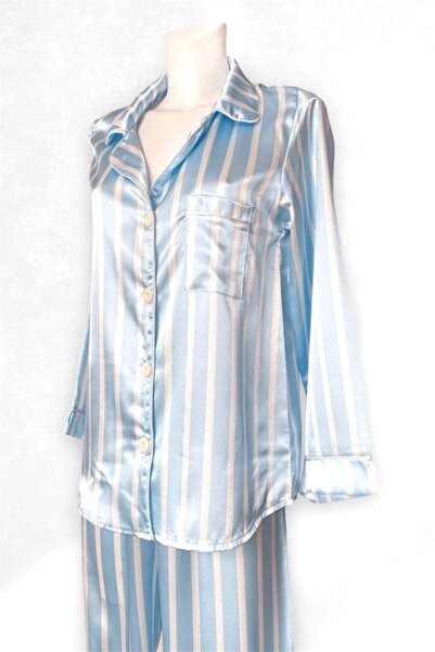 gc gece incisi Çizgili Pijama Takımı