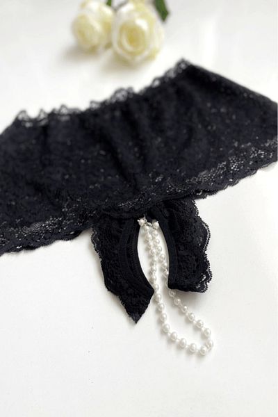 gc gece incisi Plus Size Pearl Detailed String