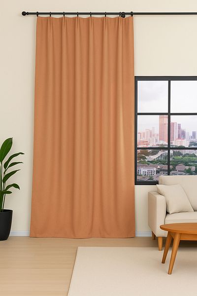 Premier Home Ibiza Background Curtain 140X270 Yellow