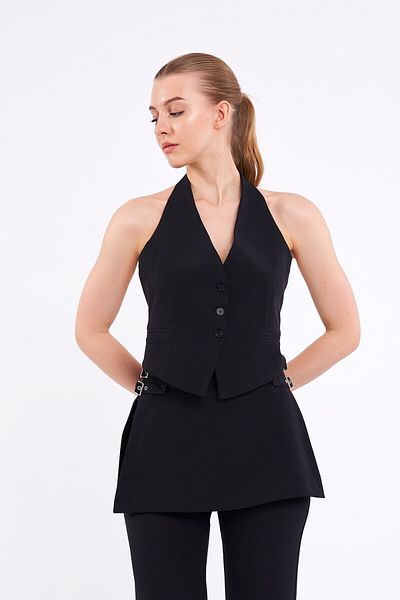 Swass Short Vest with Back Detail