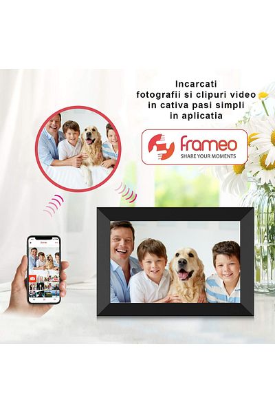 IMA TREND Rama Foto Digitala IMA Trend 10.1”, Frameo, Android, Touchscreen HD, 800x1280, 32GB, USB, SD, Negru