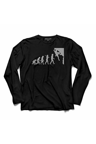 Kendim Seçtim Evolution Human Evolution Planinar Penjač Majica dugih rukava