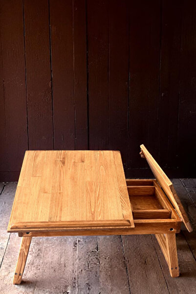 PAWN MARK COMPANY طاولة كمبيوتر محمول محمولة قابلة للطي وقابلة للتعديل مع صندوق مفصل وطاولة إفطار للدراسة