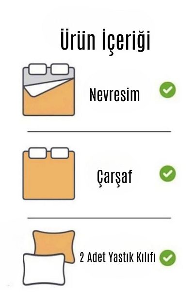 CANDAN ÇEYİZ Σετ Παπλωματοθήκη Διπλό Βαμβακερό Σετ Παπλωματοθήκη Sevde Yellow με Ελαστικό Σεντόνι