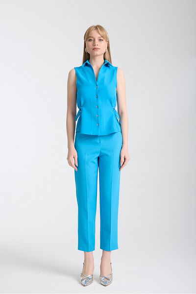 Swass D Buckle Detailed Vest Blue