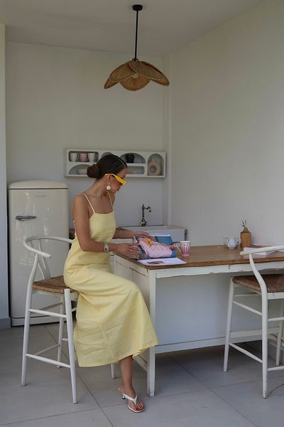 Swass Palma Summer Casey Strap Dress Yellow