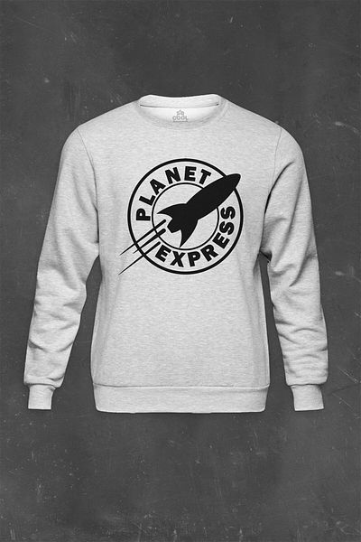 so cool Γκρι Σακάκι Planet Express Ship με Εκτύπωση Unisex