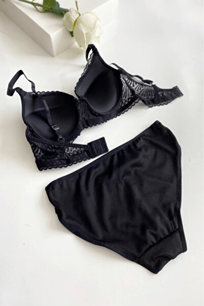 Gece İncisi Бюстгальтер з підтримкою та мереживними деталями