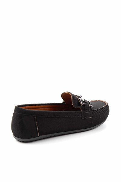 Bambi Siyah Kadın Loafer Ayakkabı K01778166502