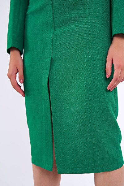 Swass ЖІНОЧА СУКНЯ З ЛЬОНУ СЕРЕДНЬОЇ ДОВЖИНИ