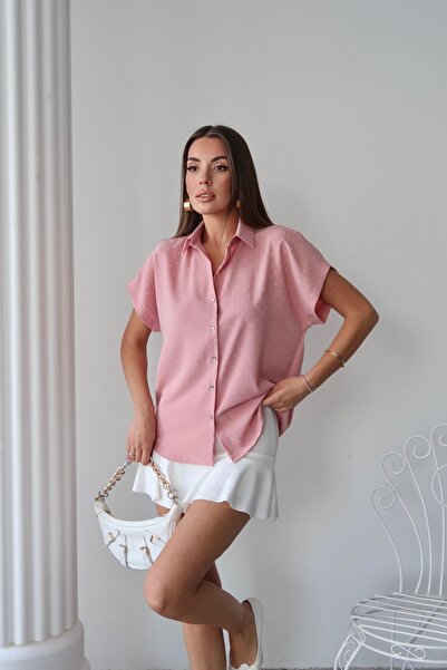 Swass Kısa Kollu Gömlek Pembe