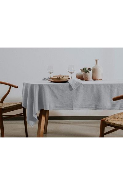The Mia Gray Rectangular Tablecloth 200x150cm